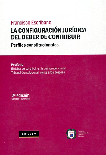 [9789972042737] LA CONFIGURACIÓN JURÍDICA DEL DEBER DE CONTRIBUIR