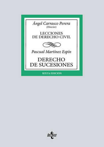 [9788430985258] DERECHO DE SUCESIONES