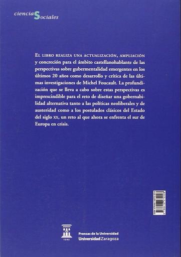 [9788416272228] LA GOBERNABILIDAD MÁS ALLÁ DE FOUCAULT
