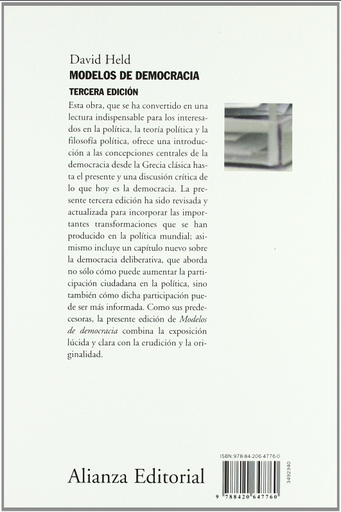 [9788420647760] MODELOS DE DEMOCRACIA