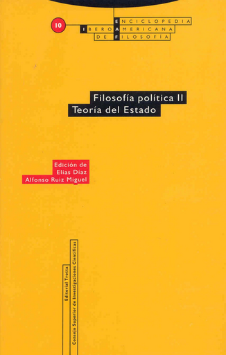 [9788481641080] FILOSOFÍA POLÍTICA II: Teoría del Estado