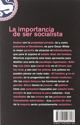 [9788492403608] LA IMPORTANCIA DE SER SOCIALISTA