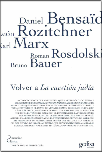[9788497842662] VOLVER A LA CUESTIÓN JUDÍA