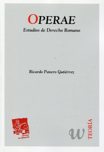 [9788490331354] OPERAE: Estudios de Derecho Romano