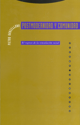 [9788487699368] POSTMODERNIDAD Y COMUNIDAD