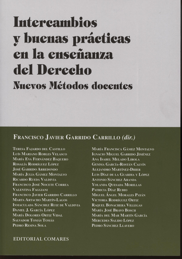 [9788498369700] INTERCAMBIOS Y BUENAS PRÁCTICAS EN LA ENSEÑANZA DEL DERECHO