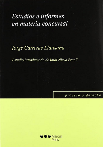 [9788497688369] ESTUDIOS E INFORMES EN MATERIA CONCURSAL