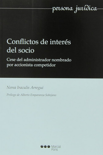 [9788415664826] CONFLICTOS DE INTERÉS DEL SOCIO