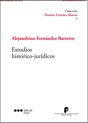 [9788491232858] ESTUDIOS HISTÓRICO-JURÍDICOS