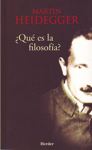 [9788425423123] ¿QUÉ ES LA FILOSOFÍA?