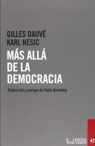 [9788483811726] MÁS ALLÁ DE LA DEMOCRACIA