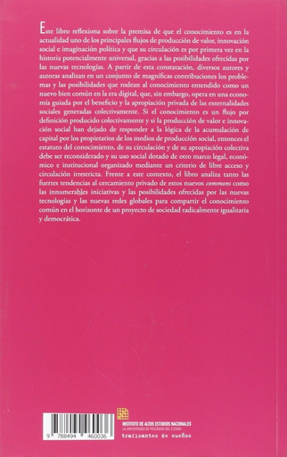 [9788494460036] LOS BIENES COMUNES DEL CONOCIMIENTO