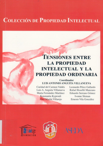 [9788429019506] TENSIONES ENTRE LA PROPIEDAD INTELECTUAL Y LA PROPIEDAD ORDINARIA