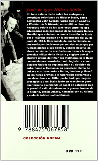 [9788475067858] JUNIO DE 1941: HITLER Y STALIN