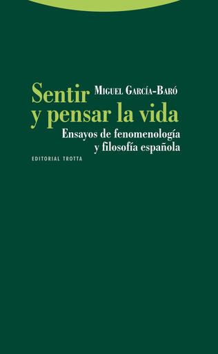 [9788498792485] SENTIR Y PENSAR LA VIDA