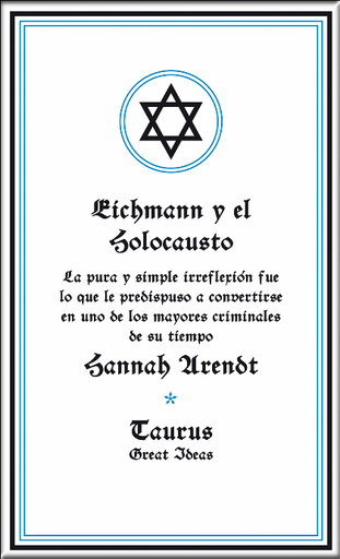 [9788430600939] EICHMANN Y EL HOLOCAUSTO