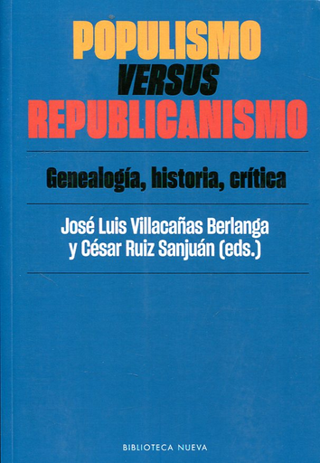[9788417408183] POPULISMO VERSUS REPUBLICANISMO