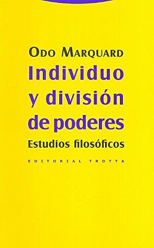[9788498793697] INDIVIDUO Y DIVISIÓN DE PODERES