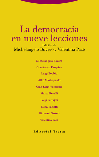 [9788498795257] LA DEMOCRACIA EN NUEVE LECCIONES