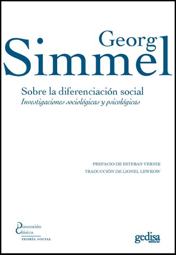 [9788497849807] SOBRE LA DIFERENCIACIÓN SOCIAL