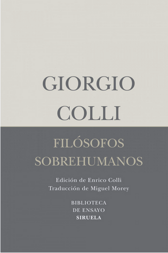 [9788498414462] FILÓSOFOS SOBREHUMANOS