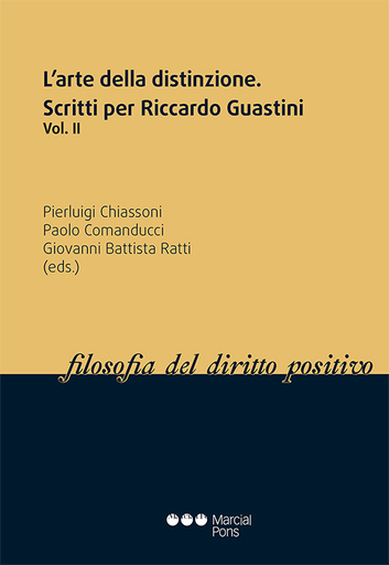 [9788491235187] L'ARTE DELLA DISTINZIONE: Scritti per Riccardo Guastini, vol. II