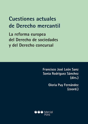 [9788491235699] CUESTIONES ACTUALES DE DERECHO MERCANTIL