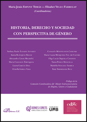 [9788413249933] HISTORIA, DERECHO Y SOCIEDAD CON PERSPECTIVA DE GÉNERO