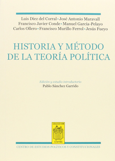 [9788425915789] HISTORIA Y MÉTODO DE LA TEORÍA POLÍTICA