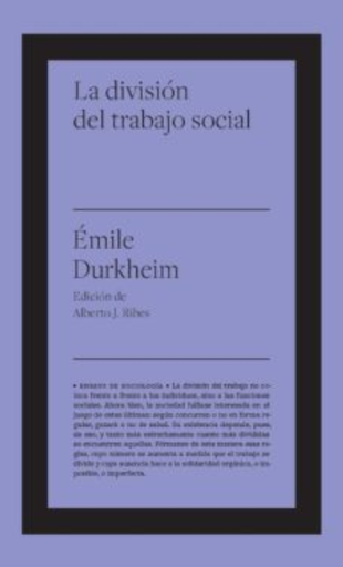[9788417893699] LA DIVISIÓN DEL TRABAJO SOCIAL