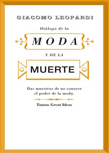 [9788430607242] DIÁLOGO DE LA MODA Y DE LA MUERTE