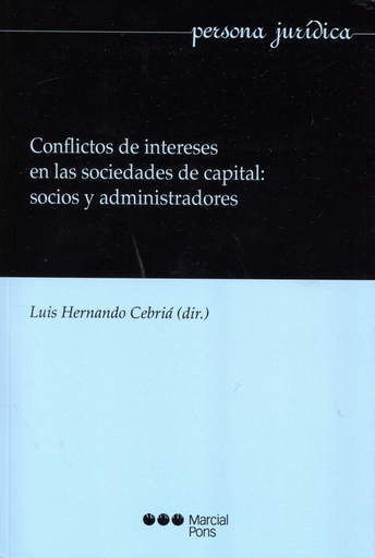 [9788413814223] CONFLICTO DE INTERESES EN LAS SOCIEDADES DE CAPITAL