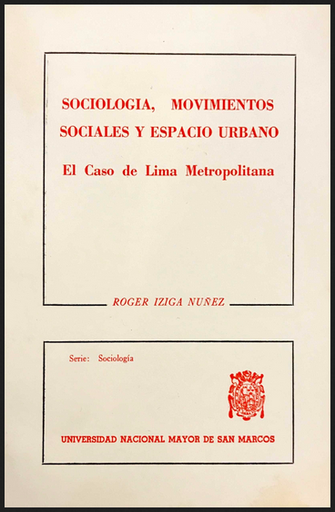 [0000000110158] SOCIOLOGIA, MOVIMIENTOS SOCIALES Y ESPACIO URBANO