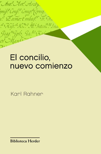 [9788425431159] EL CONCILIO, NUEVO COMIENZO