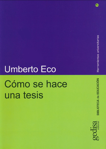[9788474328967] CÓMO SE HACE UNA TESIS