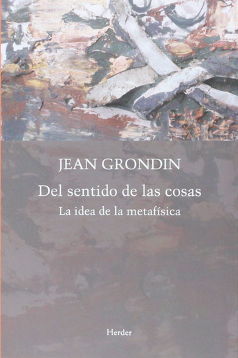[9788425439322] DEL SENTIDO DE LAS COSAS