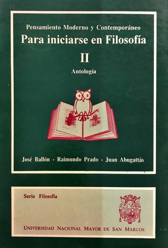 [0000000110152] PENSAMIENTO MODERNO Y CONTEMPORÁNEO PARA INICIARSE EN FILOSOFÍA II