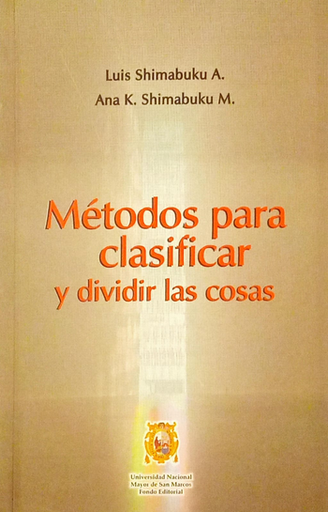 [9789972464669] MÉTODOS PARA CLASIFICAR Y DIVIDIR LAS COSAS