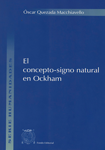 [9972461750] EL CONCEPTO-SIGNO NATURAL EN OCKHAM
