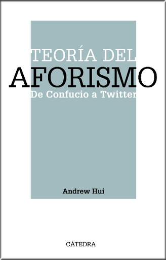 [9788437643380] TEORÍA DEL AFORISMO
