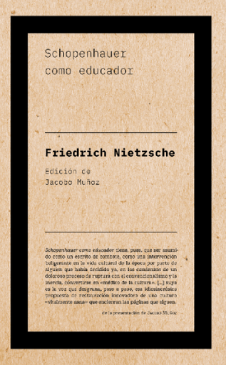 [9788418546099] SCHOPENHAUER COMO EDUCADOR
