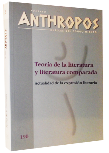 [015259] TEORÍA DE LA LITERATURA Y LITERATURA COMPARADA