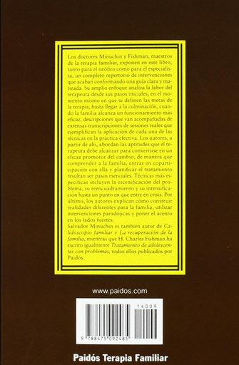 [9788475092485] TÉCNICAS DE TERAPIA FAMILIAR