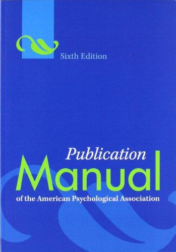 [9781433805615] PUBLICATION MANUAL OF THE AMERICAN PSYCHOLOGICAL ASSOCIATION