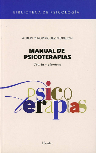[9788425443824] MANUAL DE PSICOTERAPIAS