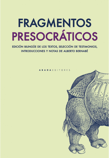 [9788417301507] FRAGMENTOS PRESOCRÁTICOS