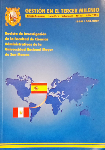 [0000000111267] GESTIÓN EN EL TERCER MILENIO Vol. 8/ N°15