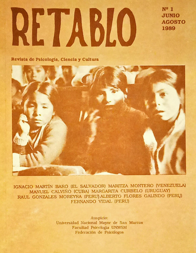 [0000000111315] REVISTA RETABLO 01 (Junio-Agosto 1989)