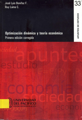 [9789972603792] OPTIMIZACIÓN DINÁMICA Y TEORÍA ECONÓMICA