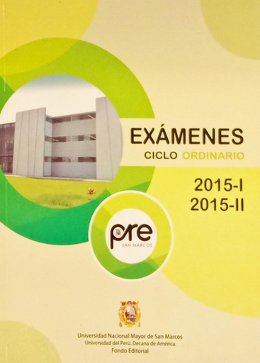 [9789972465994] EXÁMENES CICLO ORDINARIO 2015-I Y 2015-II
